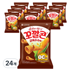 꼬깔콘 군옥수수맛 스낵, 67g, 24개