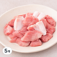버크셔K 흑돼지 뒷다리 찌개용 (냉장), 5개, 500g