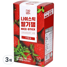 초록원 나이스틱 딸기잼 10p, 20g, 30개