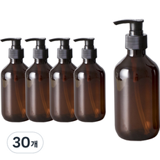 펌프 로션 샴푸 공병 용기 300ml, 갈색(용기), 30개