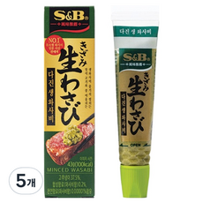 에스앤비 다진 생 와사비, 43g, 5개
