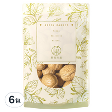 GreenMarket 菓青市集 椒香帶殼核桃/紙皮核桃/手撥核桃 300g*6包
