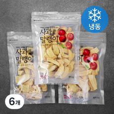 담과연 사과말랭이 (냉동), 130g, 6개