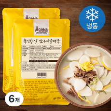 뚝심밥상 한우사골 떡국 (냉동), 600g, 6개 - 앤쿡어린이한우사골곰국