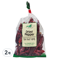 국산 청양 건고추, 2개, 70g