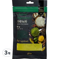 브레드가든 가루녹차, 60g, 1개입, 3개