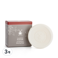 뮬레 쉐이빙 소프 샌들우드, 65g, 3개