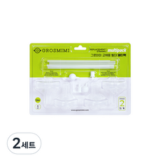 그로미미 교체용 빨대 멀티팩 2단계, 2세트, 화이트