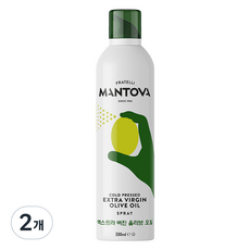 만토바 엑스트라버진 올리브오일 스프레이, 330ml, 2개