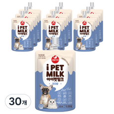 아이펫밀크 저지방 반려동물 우유, 30개, 130ml