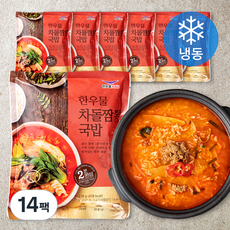 한우물 차돌짬뽕국밥 (냉동), 210g, 14팩