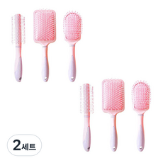 오체어스 스타일리쉬 멋쟁이 헤어 브러쉬 롤 2p + 중 2p + 대 2p 세트, 랜덤발송, 2세트