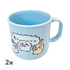 OSK 漱口杯, 200ml容量, 銀離子抗菌技術, 日本製造, 耐熱140度, 卡通圖案設計, 可微波爐加熱, 吉伊卡哇, 2個