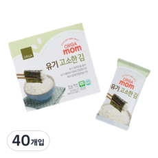 올가홀푸드 유기 고소한 김 1.5g 6p, 40개