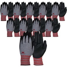 3M 百利 Super Tough 耐用安全手套, 黑灰色, 10雙