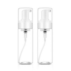 리얼피키 버블 거품 펌프 용기 60ml, 2개, 투명