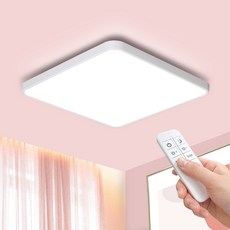 플랜룩스 슬림 리모컨 LED방등 50W, 화이트