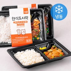 아임닭 한식도시락 백김치 볶음밥과 제육볶음 (냉동), 230g, 3개입