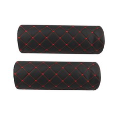 다이아코트 퀼팅 목쿠션 2p, BLACK + RED, 1개
