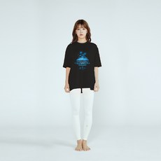 솔레일 여성용 아일랜드 썸머 루즈핏 체형커버 래쉬가드 반팔 상의
