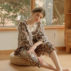 울랄라 쁘띠캣 7부 투피스 잠옷