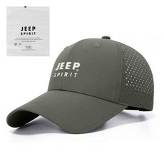 JEEPSPIRIT 데일리 하프 매쉬 볼캡 A0616 + 지프 전용 포장팩 - 군모