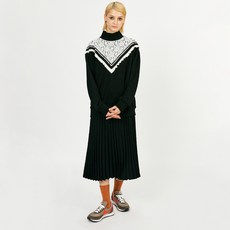 뎁 V Lace Detail Swatshirt Dress DECMA4014M