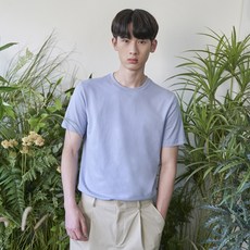 베이직하우스 면 기본 솔리드 반팔 티셔츠 LWTS0151