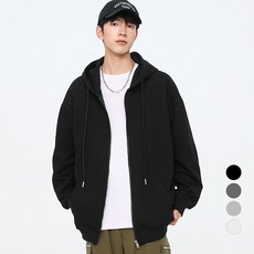 엘쏘 오버핏 학생 교복템 베이직 후드집업