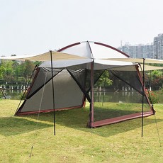 캠핑 타프-추천-인앤캠핑 타프스크린 메쉬 텐트 풀세트, 커피, 1세트