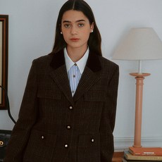  로라로라 여성용 WOOL BLENDED COLLAR JACKET  상품 이미지