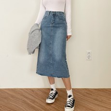 밴딩데님스커트