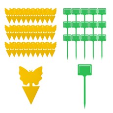 SMARTOY 園藝維護黏性板 30入+插杆 15入, 混色