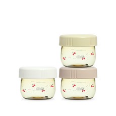 체리쉬 PPSU 이유식 용기 3종, 퓨어골드 + 로즈골드 + 화이트, 1세트, 150ml