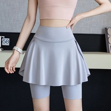 Elsso 女款口袋二合一短裙緊身褲