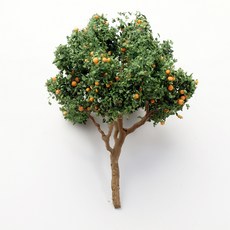 FORES 建築模型材料西洋鏡底座模型果樹, 橘色