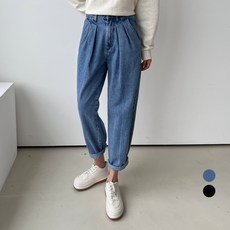 핀턱와이드청바지