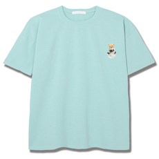 일루소 로고 유니버스 베어 아이스 분또 오버핏 반팔 티셔츠