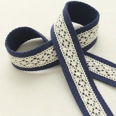 해피베어스 레이스 웨이빙 콤비 핸들 가방끈, 네이비, 1개 네이비, 1개