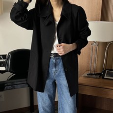 노리밋 버튼 벨트 트렌치 하프 코트 cpjk4351k29