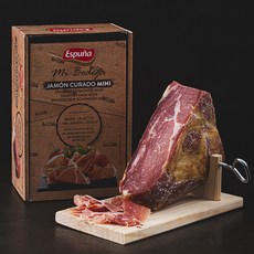 에스푸나 스패니쉬 큐어드 햄 미니 1kg + 홀더 + 나이프 세트, 1세트