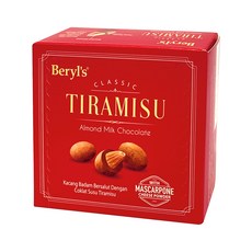 Beryl's 杏仁夾心提拉米蘇風味牛奶巧克力 65g, 1盒