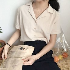 두봄 여성용 시크 블라우스 셔츠