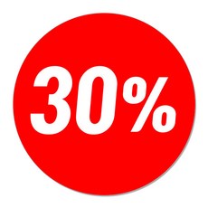 꼬모네임 원형 스티커 30% 55mm, 혼합색상, 2000개