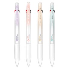 JAVAPEN ZIUM 3 凝膠可擦式原子筆 4色套組 0.5mm, 1組, 紫色+米色+薄荷綠+蜜桃粉