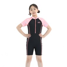 제테스 여아용 반팔 수영복 CORAL FL 2462