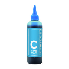 fullcolors 兄弟兼容補充墨水 250ml, 藍色, 1個