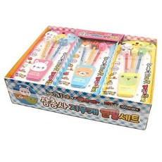 三劍客橡皮擦鉛筆組, 1套, 混色