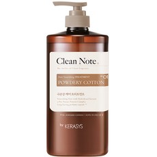 KERASYS Clean Note 護髮乳 柔和棉花香 - 無矽靈，含檸檬精油，弱酸性配方，含水解角蛋白, 1L, 1瓶