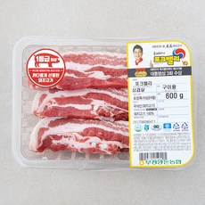 포크밸리 삼겹살 1등급이상 구이용 (냉장), 600g, 1개